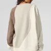 Make Waves Crew Neck Pullover - Ivory/Bone/Gravel