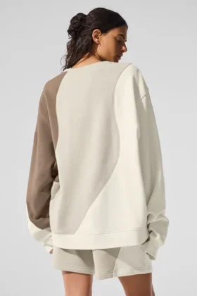 Make Waves Crew Neck Pullover – Ivory/Bone/Gravel