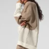Make Waves Crew Neck Pullover - Ivory/Bone/Gravel