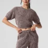 Marl Sweater Short Sleeve - Mushroom Marl