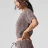 Marl Sweater Short Sleeve - Mushroom Marl