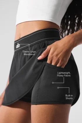 Match Point Tennis Skirt – Black