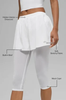 Mesh Front Runner 2 in 1 Short – White