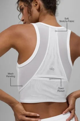 Mesh Front Runner Tank – White
