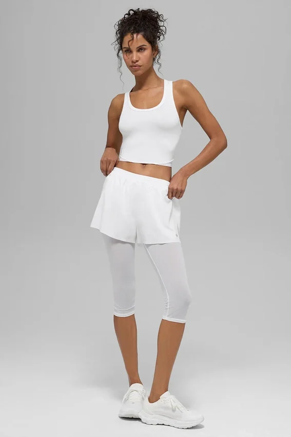 Mesh Front Runner Tank - White