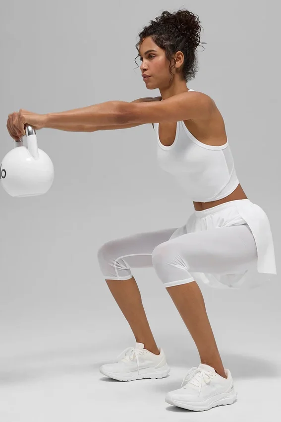Mesh Front Runner Tank - White
