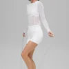 Mesh Winter Twilight Long Sleeve - White