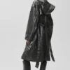 Metallic Break Line Trench - Silver Metallic