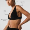 Micro Corduroy Dreamer Bra - Black