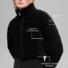 Micro Corduroy Dreamy Puffer - Black