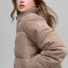 Micro Corduroy Dreamy Puffer - Chai Latte