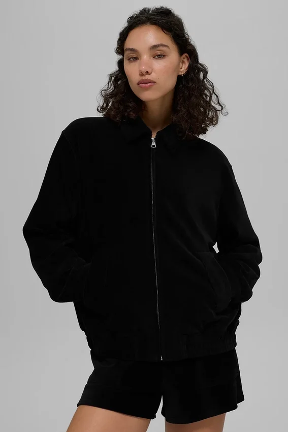 Micro Corduroy on Duty Jacket - Black