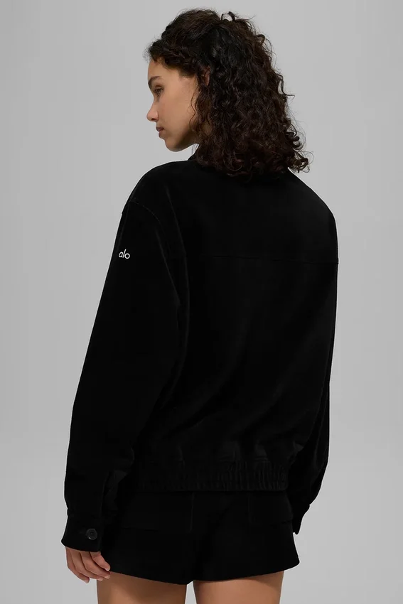 Micro Corduroy on Duty Jacket - Black