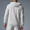 Micro Waffle Fast Break Hoodie - Athletic Heather Grey