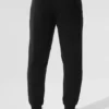 Micro Waffle Fast Break Jogger - Black