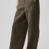 Mid-Rise Cosmopolitan Snap Pant - Olive Tree