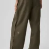 Mid-Rise Cosmopolitan Snap Pant - Olive Tree