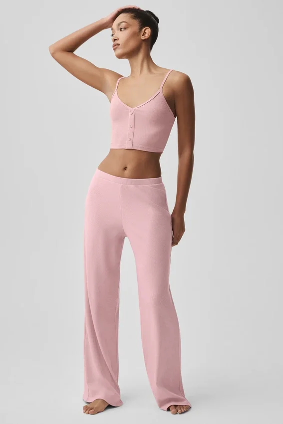 Mid-Rise Dreamlight Straight Pant - Vintage Pink
