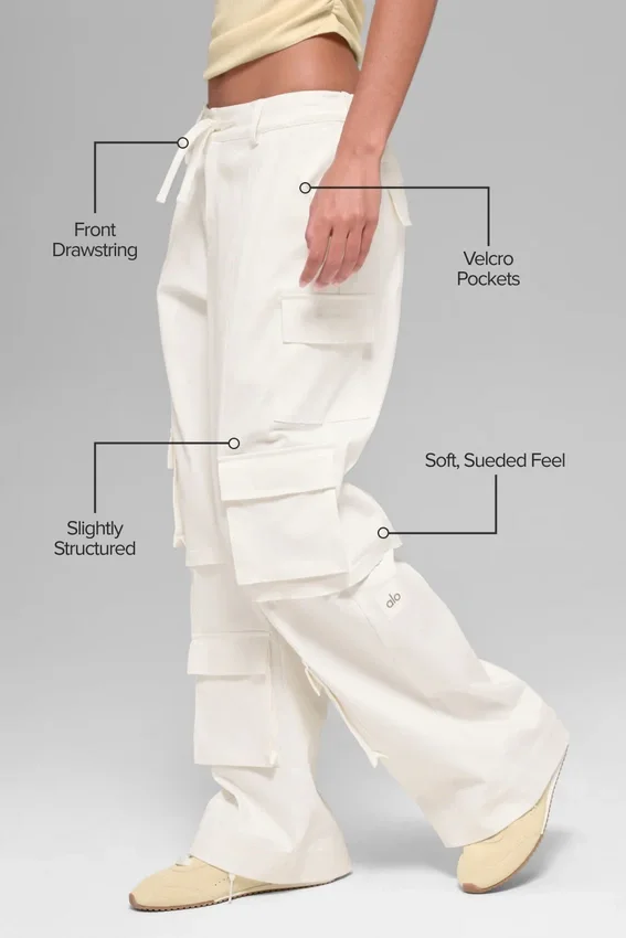 Mid-Rise Scout Cargo Pant - Ivory