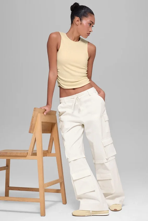 Mid-Rise Scout Cargo Pant - Ivory