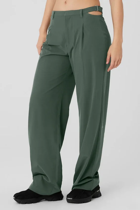 Mid-Rise Showdown Trouser - Dark Cactus