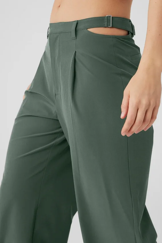 Mid-Rise Showdown Trouser - Dark Cactus