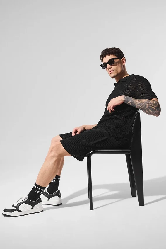 Open-Knit Short - Black