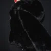 Opulent Faux Fur Statement Jacket - Black