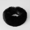 Opulent Faux Fur Wintersun Headband - Black