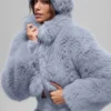 Opulent Faux Fur Wintersun Headband - Winter Frost