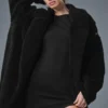 Oversized Sherpa Trench - Black