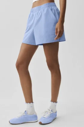 Pinstripe Daylight Boxer Short – Light Provence Blue/White