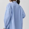 Pinstripe Daylight Button Down Long Sleeve - Light Provence Blue/White
