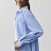 Pinstripe Daylight Button Down Long Sleeve - Light Provence Blue/White