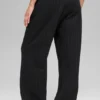Pinstripe Straight Leg Sweatpant - Black Pinstripe