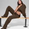 Pinstripe Straight Leg Sweatpant - Espresso Pinstripe