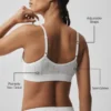 Pointelle Sweater Be Mine Bra - Semi Sheer White