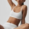 Pointelle Sweater Be Mine Bra - Semi Sheer White