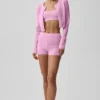 Pointelle Sweater Be Mine Cardigan - Candy Heart Pink