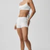 Pointelle Sweater Be Mine Hot Short - Semi Sheer White