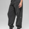 Polar Fleece High-Waist Retreat Jogger - Dark Heather Grey