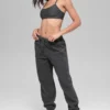 Polar Fleece High-Waist Retreat Jogger - Dark Heather Grey