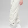 Polar Fleece High-Waist Retreat Jogger - White Heather Grey
