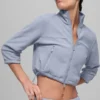 Polar Fleece Retreat Cropped Jacket - Winter Frost
