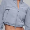 Polar Fleece Retreat Cropped Jacket - Winter Frost