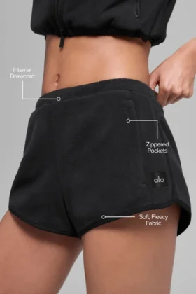 Polar Fleece Retreat Short – Black