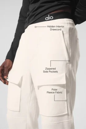 Polar Fleece Ridge Cargo Pants – Ivory