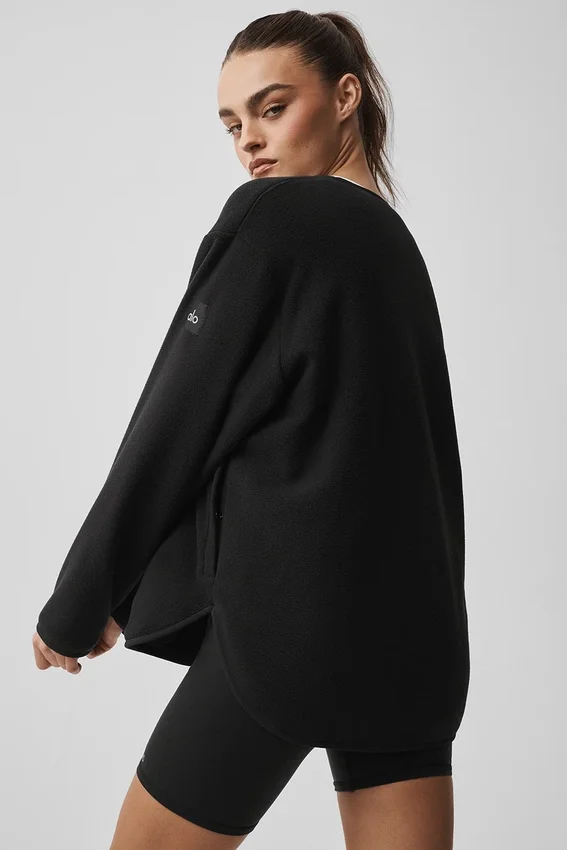 Polar Fleece Take Note Jacket - Black