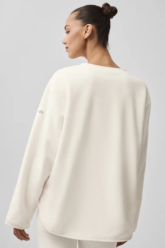 Polar Fleece Take Note Jacket - Ivory