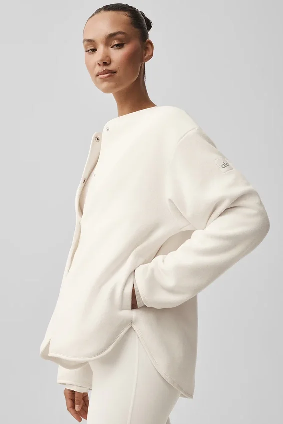 Polar Fleece Take Note Jacket - Ivory